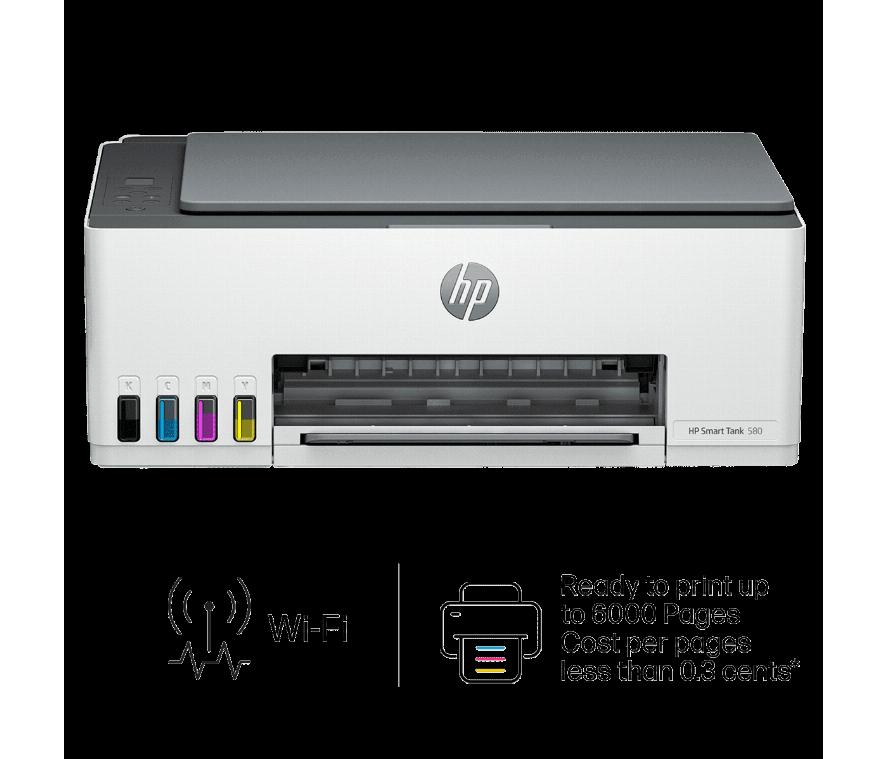 Impresora Multifuncional HP Smart Tank 580 Wireless Sistema Continuo -  Mesajil