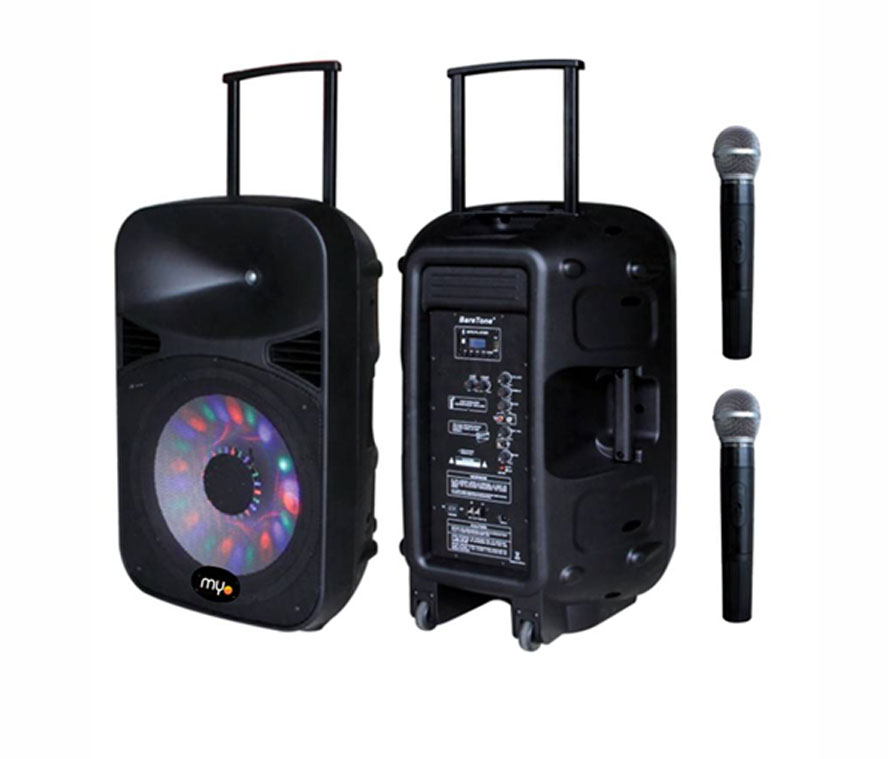 Altavoz Bluetooth portátil con micrófono de karaoke