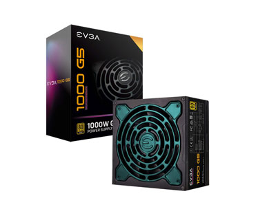 POWER SUPPLY EVGA SUPERNOVA 1000 G5, 80 PLUS GOLD 1000W, FULLY MODULAR, ECO MODE WITH FDB FAN, 10 YEAR WARRANTY, INCLUDES POWER ON SELF TESTER, COMPACT 150MM SIZE, POWER SUPPLY