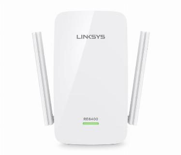 REPETIDOR LINKSYS RE6400 BOOST EX AC1200, 2.4GHZ, 300MBPS + AC867 MBPS, 802.11 AC, 1 PUERTO LAN, WPS, INDOOR, BLANCO.