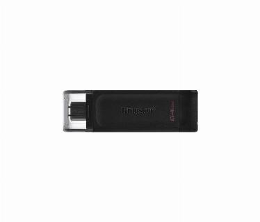 MEMORIA USB 64GB USB-C 3.2 GEN 1 DATATRAVELER 70 KINGSTON, (USB-C) DATA TRAVELER 70 (NEGRO).