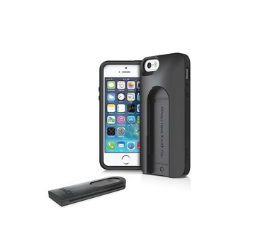 ILUV SELFY CASE WITH BUILT - IN WIRELESS CAMERA SHUTTER FOR APPLE IPHONE 5S / IPHONE 5 - CARRYING CASE.