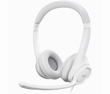 AUDIFONO CON MICROFONO LOGITECH H390 PC BLANCO, INTERNET CLEAR CHAT CONFORT USB, CON NOISE CANCELATION (HEADSET).