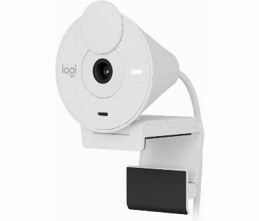 CAMARA WEB LOGITECH BRIO 300 COLOR BLANCO, FHD HASTA 1080P 30FPS, ZOOM 1X, RIGHTLIGHT 2, CONEXION USB-C, CAMPO VISUAL 70 GRADOS, TAPA DE PRIVACIDAD, PARA VIDEO CONFERENCIAS, STREAMING Y GRABACION.