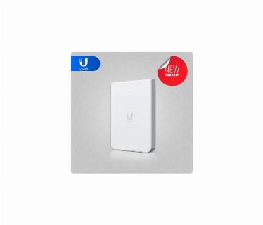ACCESS POINT IN WALL UBIQUITI U6-IW, 2.4GHZ/573 MBPS - 5GHZ/4800 MBPS, 4 PUERTOS GIGABIT, 802.11AX INDOOR
