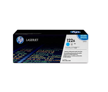TONER HP 122 CYAN Q3961A - TONER CARTRIDGE - 1 X CYAN - 4000 PAGES,COMPATIBLE PRODUCTS — HP LASERJET PRINTERS2550L, 2550LN, 2550N HP MULTIFUNCTION AND ALL-IN-ONE PRODUCTS 2820, 2840