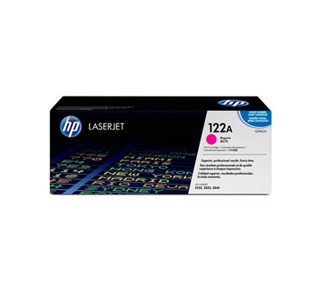 TONER HP 122 MAGENTA Q3963A - TONER CARTRIDGE - 1 X MAGENTA - 4000 PAGES,COMPATIBLE PRODUCTS — HP LASERJET PRINTERS2550L, 2550LN, 2550N HP MULTIFUNCTION AND ALL-IN-ONE PRODUCTS 2820, 2840
