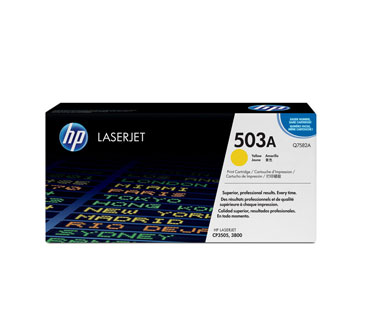 TONER HP 503A - Q7582A - toner cartridge - 1 x yellow - 6000 pages - for Color LaserJet 3800, 3800dn, 3800dtn, 3800n, CP3505, CP3505dn, CP3505n, CP3505x