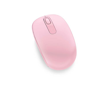 MOUSE MICROSOFT WIRELESS MOBILE 1850 LIGHT ORCHID.