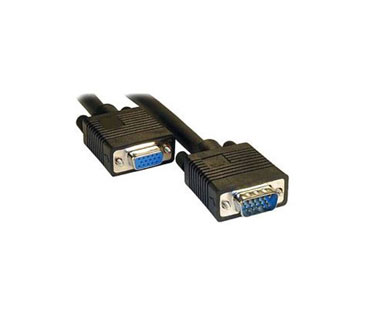 CABLE VGA EXTENSION XTECH, 6 PIES, NEGRO.