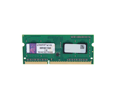 MEMORIA 4GB (1X4GB) KINGSTON, P / LAPTOP, DDR3, 1600MHZ, PC3 - 12800, NO - ECC.