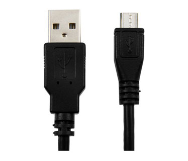 CABLE MICROUSB AGILER, 3 PIES, NEGRO.