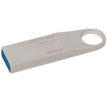 MEMORIA USB 32GB 3.0 KINGSTON, DATA TRAVELER SE9 G2, PLATEADO.