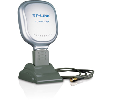 ANTENA TP - LINK TL - ANT2406A, INDOOR, 2.4GHZ, 6DBI, POLARIZACION LINEAL / VERTICAL, CONECTOR RP- SMA MACHO, DIRECCIONAL.)