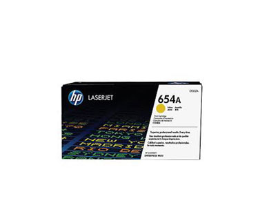 TONER HP 654A (CF332A) - YELLOW - YIELD 15,000 PAGES - FOR LASERJET M651