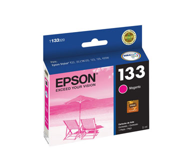 CARTUCHO EPSON MAGENTA 133 COMPATIBLE IMPRESORAS STYLUS T22 (T133320-AL)