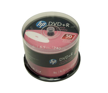 DVD-R HP 8X WHITE PRINTEABLE (50 PACK)