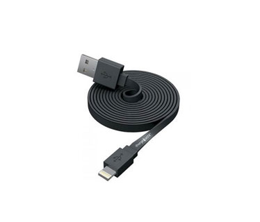 CABLE LIGHTNING CHARGE WORX (CERTIFICADO) 6FT, PARA IPHONE, NEGRO(METAL)