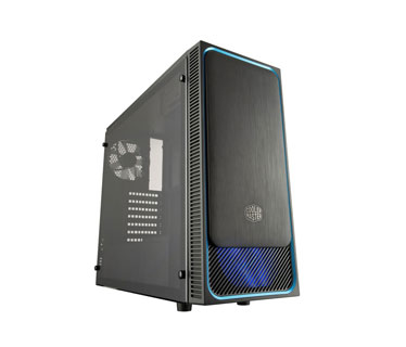 CASE COOLER MASTER, MASTERBOX E500L, MID TOWER, BLACK, USB 3.0 X2, AUDIO IN / OUT, 4 EXPANSION SLOT, 2X 2.5