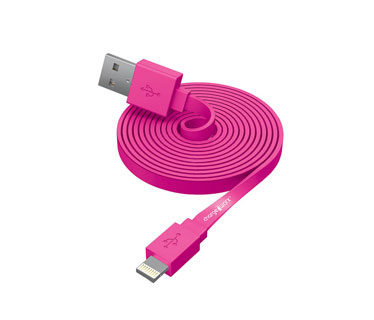 CABLE LIGHTNING PLANO CHARGE WORX (CERTIFICADO) 6FT, PARA IPHONE, ROSADO 