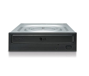 DVDRW INTERNO LG DVD REWRITER LG 24X SATA 0.5MB, DVD-ROM 11.08 MBYTES/S (8X) MAX, CD-ROM 3,600 KB/ S (24X) MAX