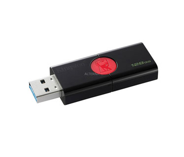 MEMORIA USB 128GB 3.0 KINGSTON, DATA TRAVELER 100, NEGRO.