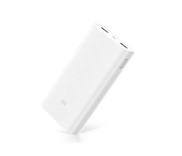 CARGADOR MOVIL (POWER BANK) 20000 MAH, 2 PUERTOS USB, 1 PUERTO MICRO USB PARA CARGA, 3.6 AMP, BLANCO