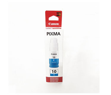 BOTELLA DE TINTA CANON GI-10 CYAN, 170ML, COMPATILBE CON IMPRESORA GI.10.