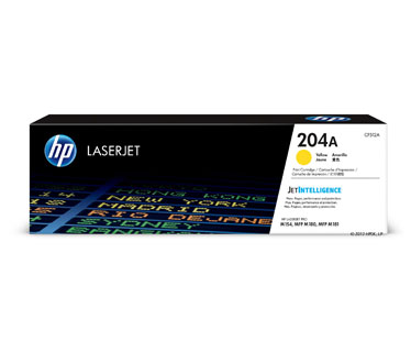 TONER HP 204A - CF512A - TONER CARTRIDGE - 1 X YELLOW - 900 PAGES - FOR LASERJET PRO M180, M154NW