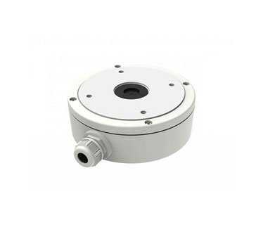 CAJA DE CONEXIONES PARA DOMO DE CAMARA HIKVISION, MATERIAL DE ALUMINIO, DISENO A PRUEBA DE AGUA.