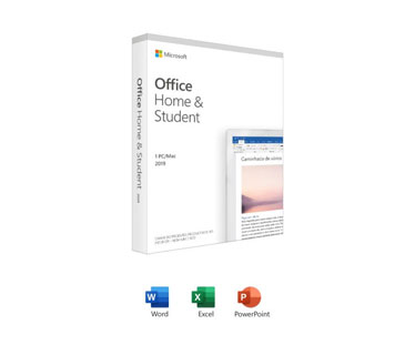 MICROSOFT OFFICE HOME AND STUDENT 2019 SPANISH LATAM ONLY MEDIALESS P6 (INCLUYE: WORD, EXCEL, POWERPOINT)