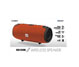 BOCINA COBY PORTABLE, SPEAKER BLUETOOTH, STEREO, JBL-STYLE (XTREME), FABRIC, NARANJA