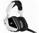 AUDIFONO CON MICROFONO CORSAIR VOID ELITE, WIRELESS, GAMING 7.1 SOUNDROUND, RGB, ADAPTADOR USB, BANDA AJUSTABLE, CONTROL DE VOLUMEN Y MIC, ALMOHADILLAS ACOLCHADAS PARA LARGAS HORAS DE JUEGO, BATERIA DE 16 HORAS, COLOR, BLANCO