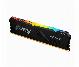 MEMORIA 8GB (1RX8) KINGSTON, P/DESKTOP, 3200MT/S DDR4 CL16 DIMM FURY BEAST RGB. NON-ECC UNBUFFERED DIMM (SINGLE MODULE) 1RX8 16-18-18 1.35V 288-PIN 8GBIT
