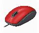 MOUSE LOGITECH M110 SILENT OPTICO USB (ROJO) - HIGH DEF 1000DPI OPTICAL SENSOR.