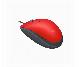 MOUSE LOGITECH M110 SILENT OPTICO USB (ROJO) - HIGH DEF 1000DPI OPTICAL SENSOR.