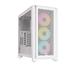 CASE CORSAIR ICUE 4000D AIRFLOW RGB, MID TOWER, WHITE, 7 EXPANSION SLOT, 3X 2.5