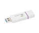 MEMORIA USB 64GB 3.0 KINGSTON, DATATRAVELER G4, BLANCO / MORADO.