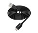 CABLE PARA SMARTPHONES & TABLETS, CABLE PLANO, LIGHTNING, 6FT, NEGRO
