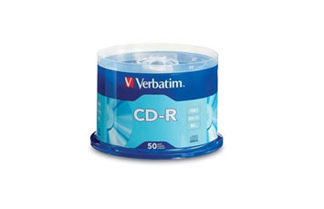 CD-R VERBATIM 52X, SPINDLE, BRANDED SURFACE, 50PK