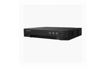 DVR HIKVISION 4 CANALES, 1U, H.265, 1080P LITE@15 FPS, 1 CANAL IP, 1 HDD HASTA 4 TB