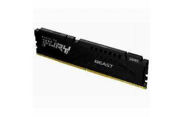 MEMORIA 8GB (1RX16) KINGSTON, P/DESKTOP, 5600MT/S DDR5 CL40 DIMM FURY BEAST BLACK XMP. NON-ECC UNBUFFERED DIMM (SINGLE MODULE) 1RX16 40-40-40 1.25V 288-PIN 16GBIT