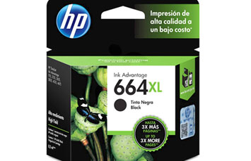 CARTUCHO HP 664XL BLACK INK HIGH YIELD CARTRIDGE, PARA IMPRESORAS INK ADVANTAGE 2135, 3635, 4535, 3835, 1115, 3775