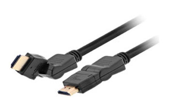 CABLE XTECH HDMI 6FT INCLINABLE Y GIRATORIO, DE ALTA VELOCIDAD 4K, MACHO - MACHO, NEGRO