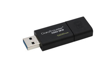 MEMORIA USB 128GB 3.0 KINGSTON, DATA TRAVELER 100 G3.