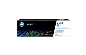 TONER HP 204A - CF511A - TONER CARTRIDGE - 1 X CYAN - 900 PAGES - FOR LASERJET PRO M180, M154NW