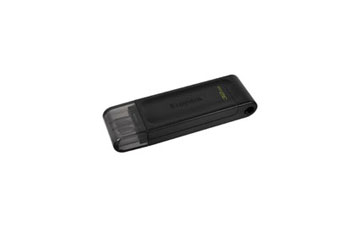 MEMORIA USB 32GB, TIPO C, 3.2 GEN.1 KINGSTON, DATA TRAVELER 70, NEGRO